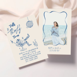 Invitation 30e photo de la côte de la poule bleue