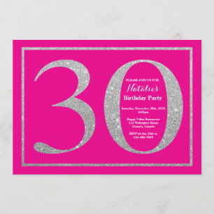 Invitation 30ème Roses indien d'anniversaire et parties