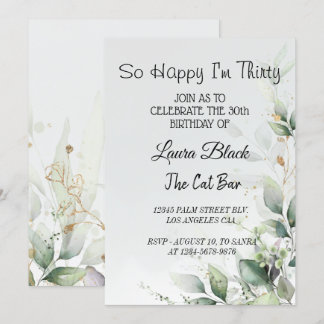 Invitation | 30th Birthday | 50th Birthday