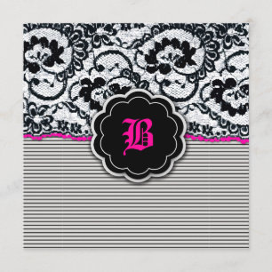 Invitation 311-Alluring dentelle - roses indien