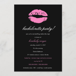 Invitation 311-Bachelorette/invitation partie de lingerie