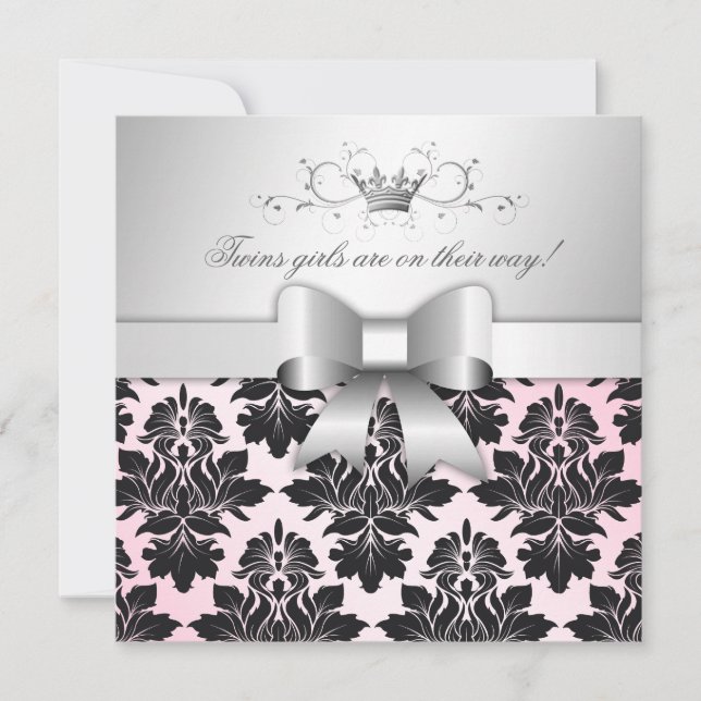 Invitation 311-Blackberry baby shower rose précieux de la (Devant)