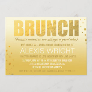 Invitation 311 Brunch parce que Mimosa Orange Ombre