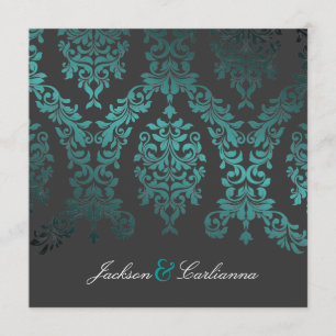Invitation 311-Dashing Damask  Charbon Sea Garden