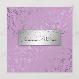 Invitation 311 Divine d'argent  Lilac