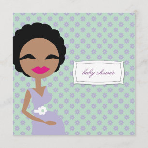 Invitation 311-Femme enceinte douce Zebra - Ethnique