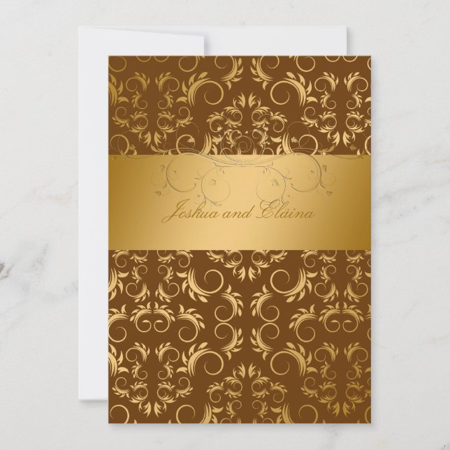 Invitation 311-Golden diVine| Chocolat (Devant)