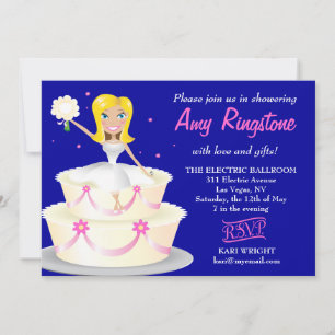 Invitation 311 Miss Wright 2 Blonde Cobalt Blue