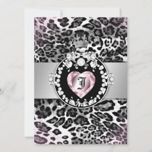 Invitation 311 Reine des Coeurs Leopard-Tique 5,5 x 7,5