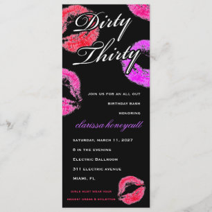 Invitation 311 trente sales se bécotent l'anniversaire