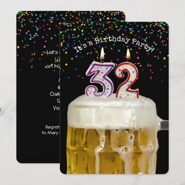 Invitation 32e fête de la bière (Devant / Derrière)