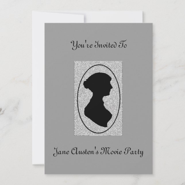 Invitation 3 du thé de Jane Austen (Devant)