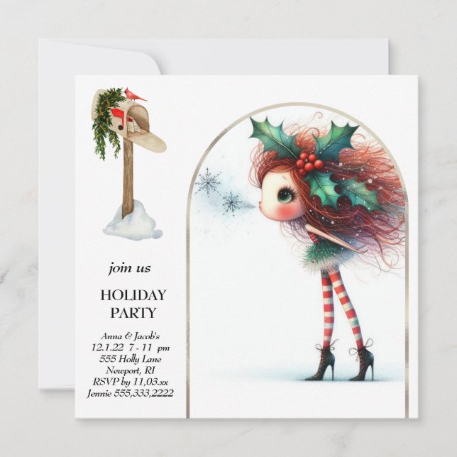 Invitation *~* 3 Fantasy Cute Sweet Woman Elf  (Devant)