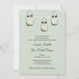 Invitation 3 Mariage de Mason Jars