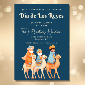 Invitation 3 Rois Jour Dîner Mexicain Día De Los Reyes