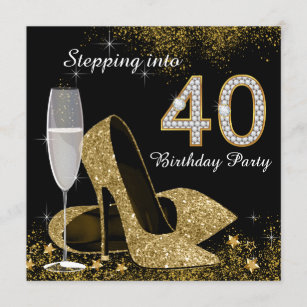 Invitations Faire Part Cartes Anniversaire 40 Ans Zazzle Ca