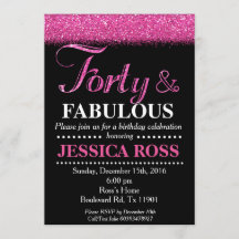 40 et parties scintillantes fabuleuses de rose