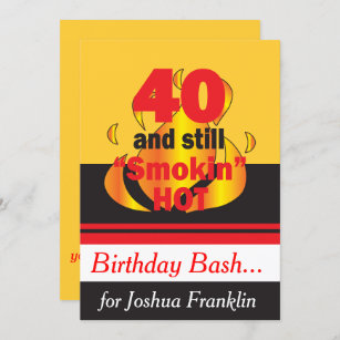 Invitations Faire Part Cartes Anniversaire 40 Ans Zazzle