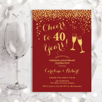 40e anniversaire - À 40 ans d'or rouge