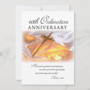 Invitation 40e anniversaire d'ordination, Croix, P