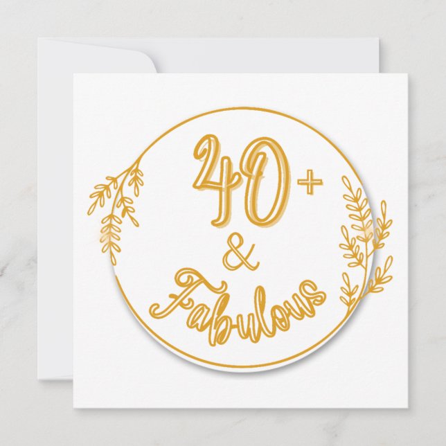 Invitation 40e anniversaire Dreaming! (Devant)