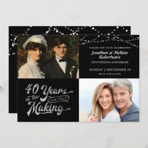 Invitation 40e anniversaire puis et maintenant Photos Fête de