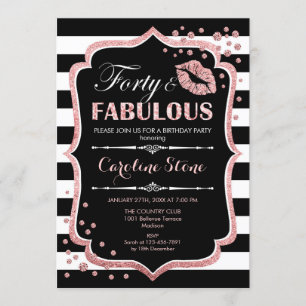 Invitation 40e anniversaire - Quarante fabuleux Black Rose Go