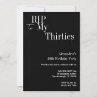 40e anniversaire RIP 30s Black and White Party