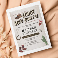40e anniversaire Week-end Retro Cowboy Boots Party
