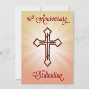 Invitation 40th Anniversary of Ordination, Ruby Cr