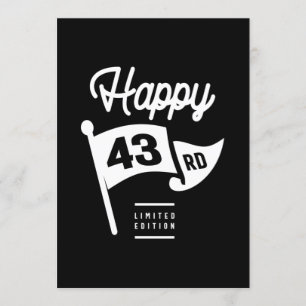 Invitation 43 Ans - Cadeau drôle pour 43ème anniversaire