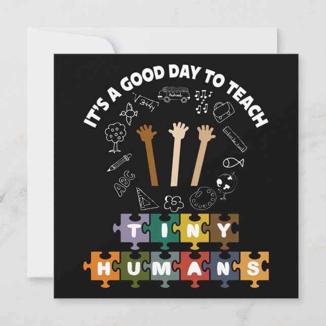 Invitation 4/4, C'est un bon jour pour apprendre de minuscule (Devant)