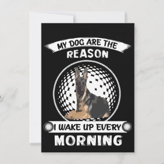 Invitation 4 de mes chiens sont la raison pour laquelle je me