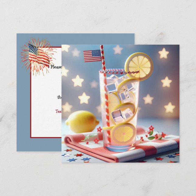 Invitation 4 juillet (Devant / Derrière)