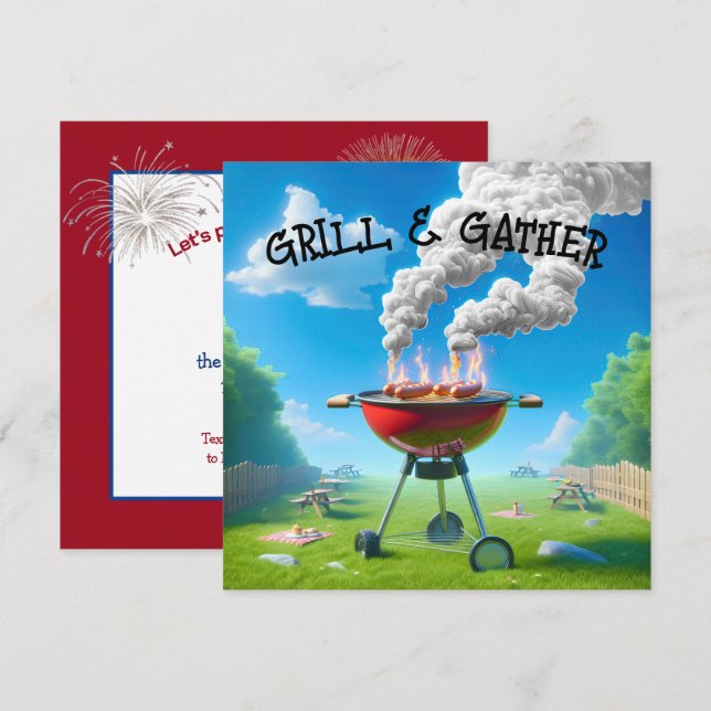 Invitation 4 juillet (Devant / Derrière)