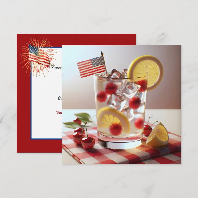 Invitation 4 juillet (Devant / Derrière)