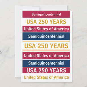 Invitation 4 juillet 2026 USA 250 Ans Semiquincentenaire