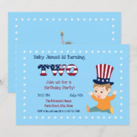 4 Juillet 2 Anniversaire Baby Boy Party