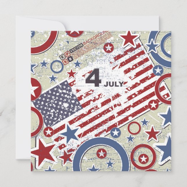 Invitation 4 juillet 5x5 (Devant)
