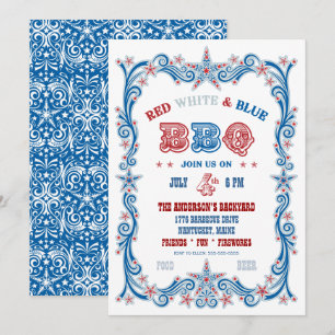 Invitation 4 juillet barbecue