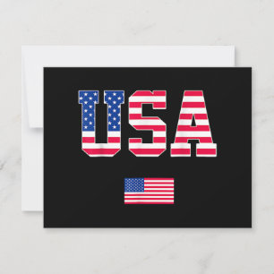 Invitation 4 juillet Chemise USA Patriotique US American Drap