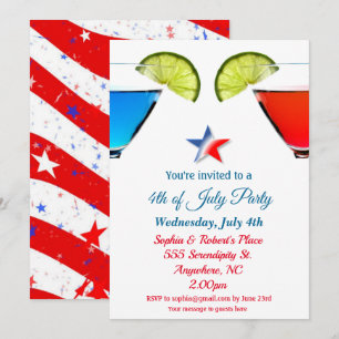 Invitation 4 juillet Cocktail Party