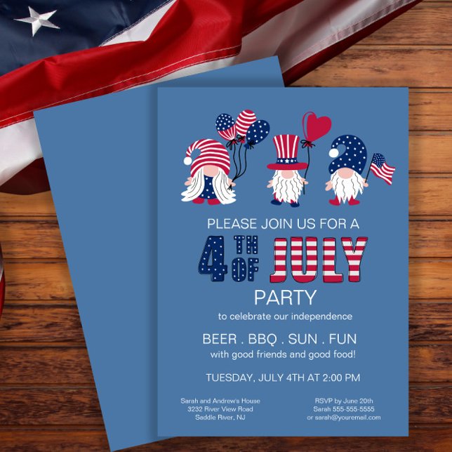Invitation 4 juillet du Parti patriotique américain des femme (Créateur téléchargé)