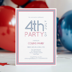 Invitation 4 juillet Famille Moderne Reunion