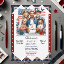 4 juillet Famille Réunion Vin & Dine Party Photo