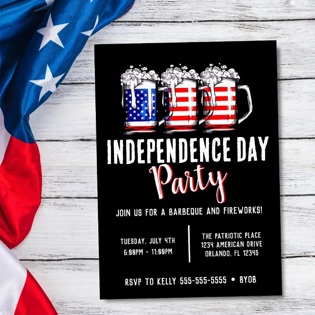 Invitation 4 juillet fête de l'Indépendance (Créateur téléchargé)