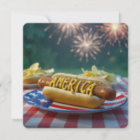 4 juillet hot dog américain