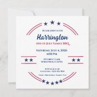4 juillet Jour de l'Indépendance Famille BBQ