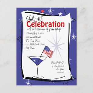 Invitation 4 juillet Martini