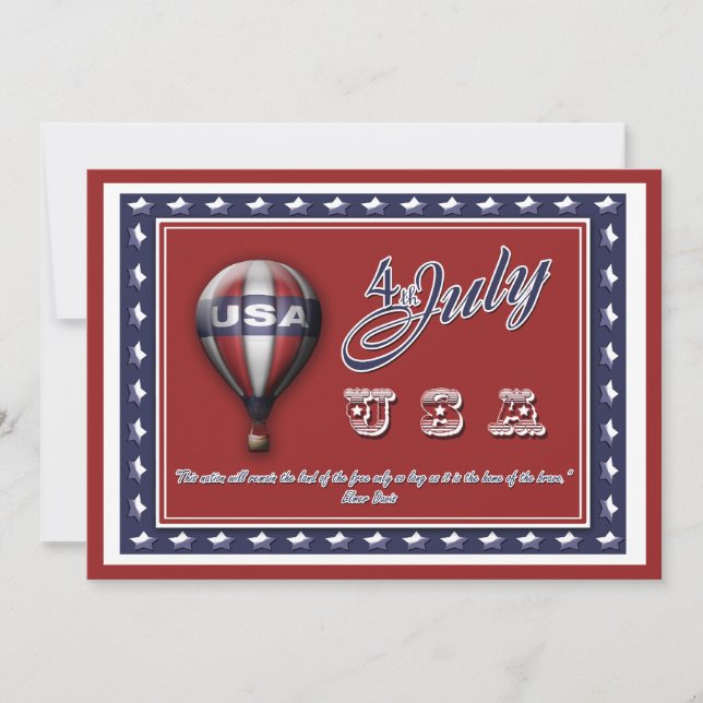 Invitation 4 juillet partie de "Jour de la Déclaration (Devant)